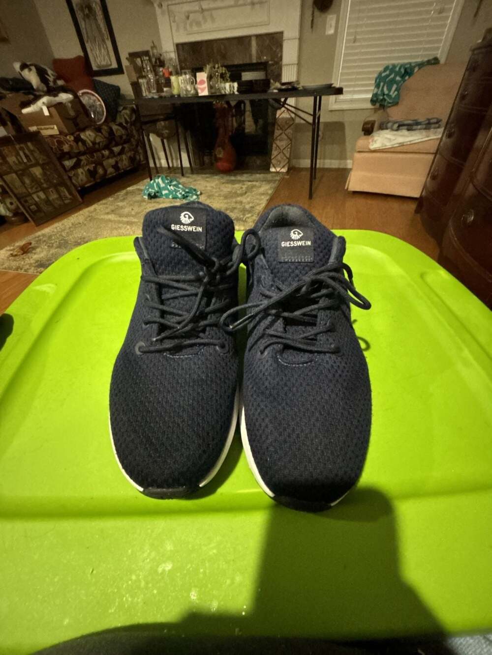 Giesswein Merino Wool Knit Sneakers in Navy Blue